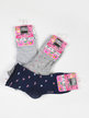 Kurze Socken für Mädchen, Packung mit 3 Paar