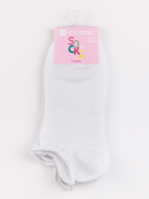 Kurze Socken mit Rollbündchen  2 Stück
