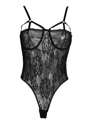 Lace bodysuit with underwire