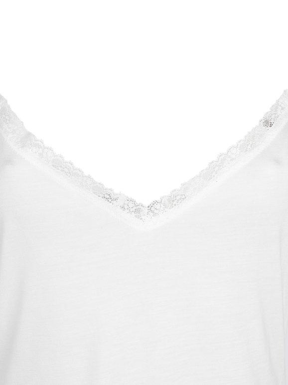 Lace tank top with thin straps