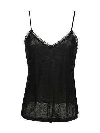 Lace tank top with thin straps