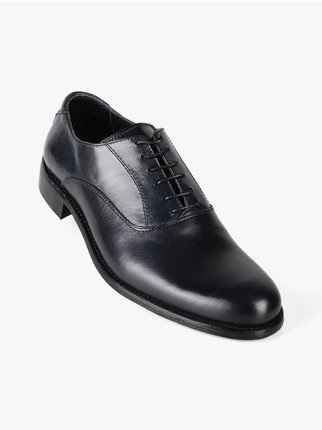 Lace-up brogues in leather for men