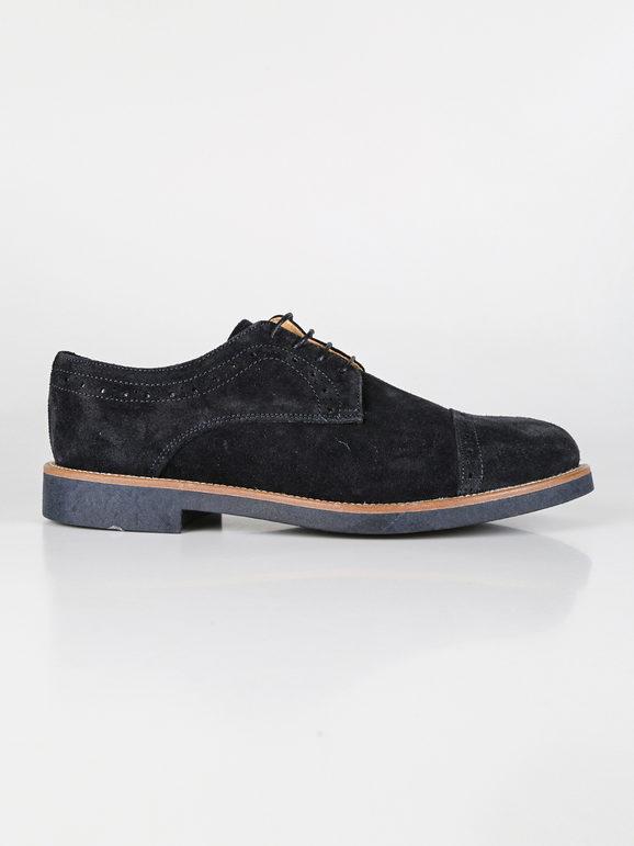 Lace-up brogues in suede