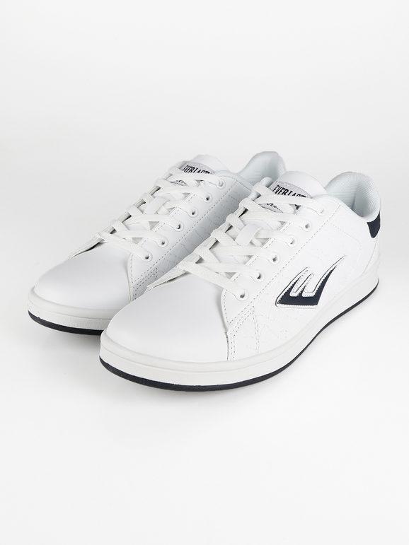Lace-up sneakers in eco-leather