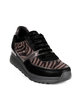 lace-up sneakers with animalier wedge