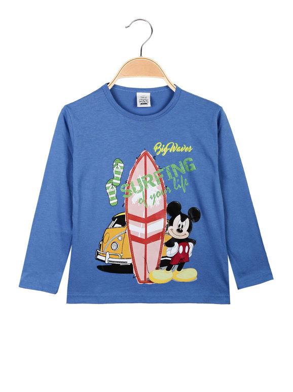 Langärmliges Micky Maus T-Shirt für Jungen