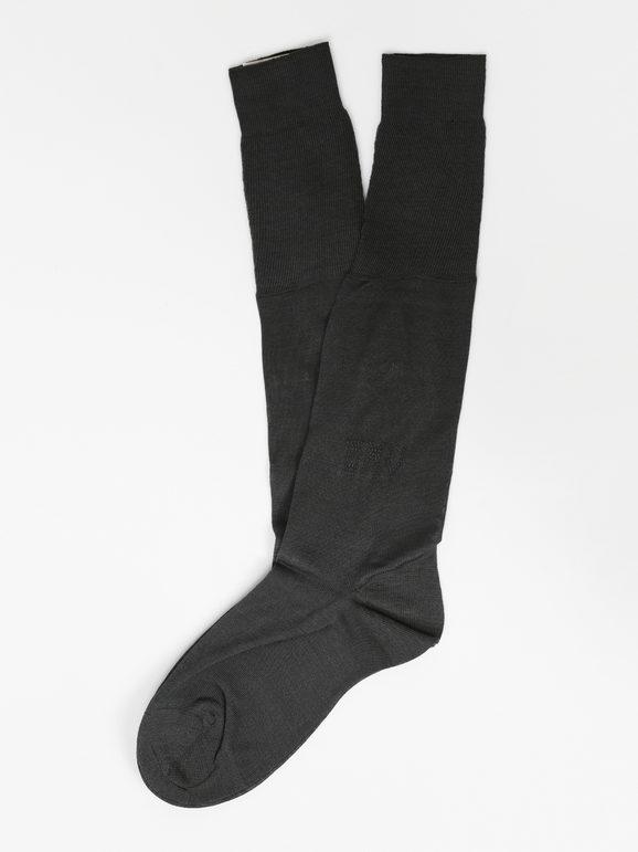 Lange Socken in Lisle-Faden