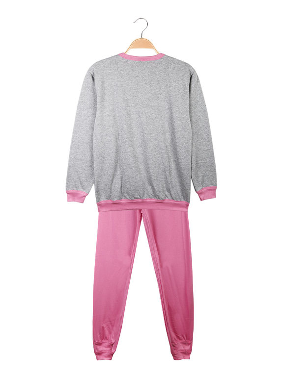 Langer Fleece-Pyjama für Mädchen