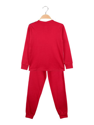 Langer Pyjama für Jungen aus warmer Baumwolle