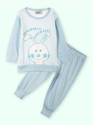 Langer zweiteiliger Babypyjama aus Baumwolle