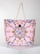 Large beach bag with prints