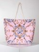Large beach bag with prints