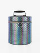 Small multicolor cylinder beauti case