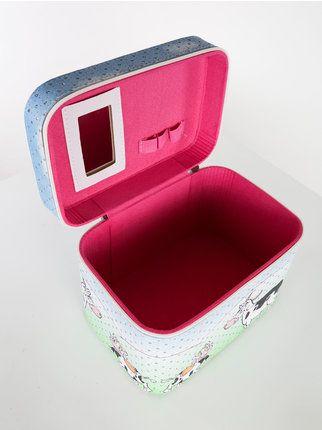 Large rigid beauty case for girls
