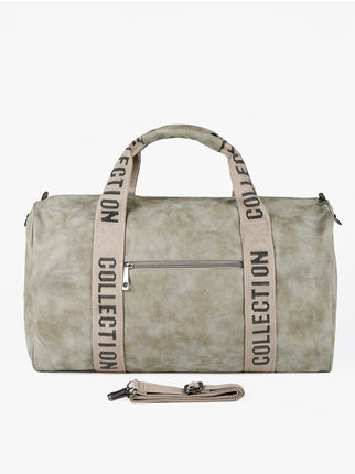 Large women's bag with writing