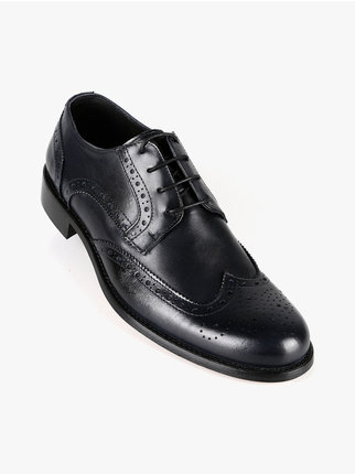 Leather brogues for men
