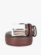Leather men's belt