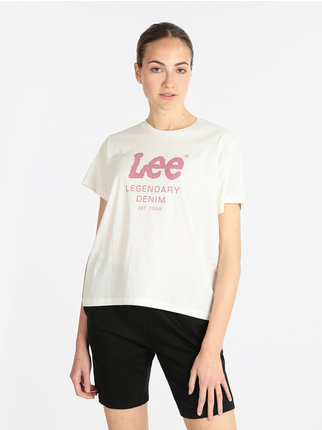 Legendary Denim Tee Women's short sleeve T-shirt with lettering