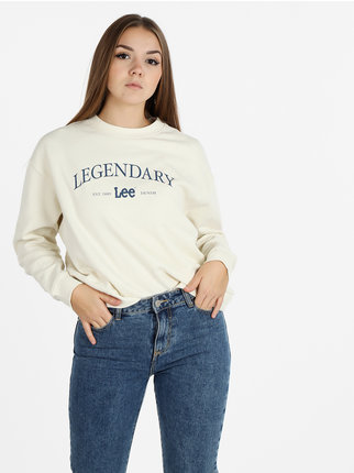 Legendary Sweat-shirt oversize col rond femme en coton
