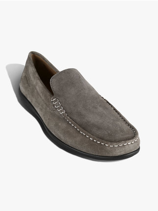 LEMAN Men's leather loafers
