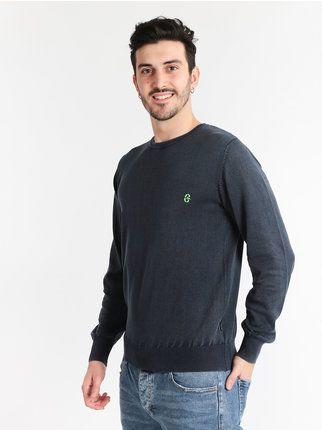 Light cotton crewneck sweater