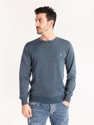Light cotton crewneck sweater