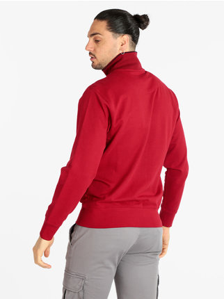 Lightweight men's cotton sweatshirt with zip