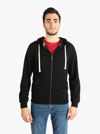 Lightweight men's hooded sweatshirt