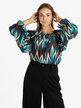 Lightweight women's blouse with print