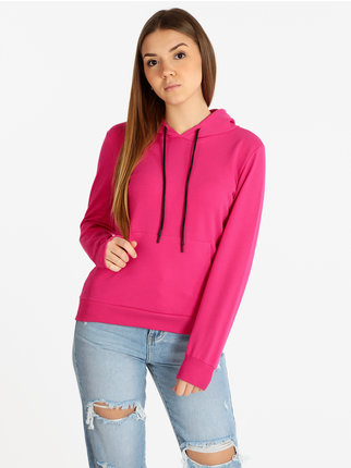 Lightweight women's hooded sweatshirt