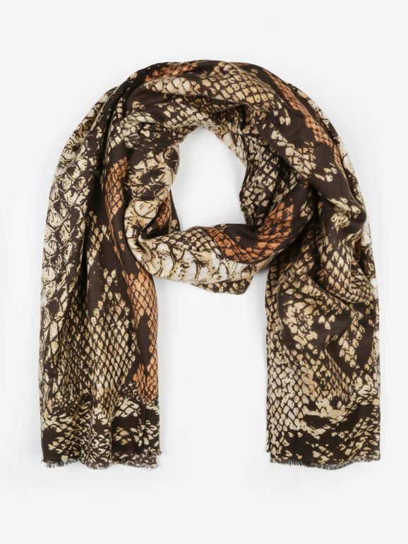 Lightweight women's scarf with prints