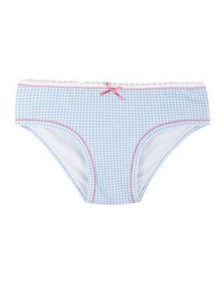 Little girl briefs with checkered print