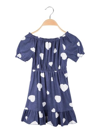 Little girl dress with hearts