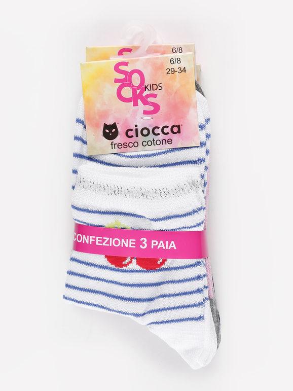 Little girl socks 3 pairs pack