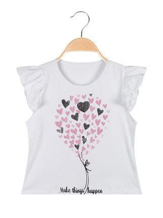 Little girl t-shirt with hearts print