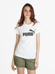 LOGO ESSENTIALS  Damen-T-Shirt aus Baumwolle mit kurzen Ärmeln
