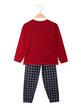 Long baby pajamas with checked trousers
