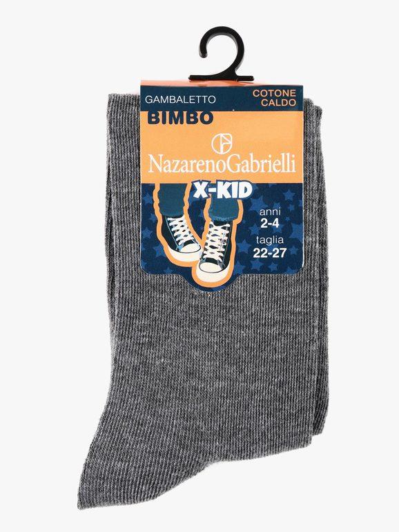 Long baby socks in warm cotton