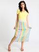 Long colored voile skirt