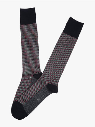 Long men's socks in warm cotton