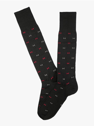 Long men's socks with print