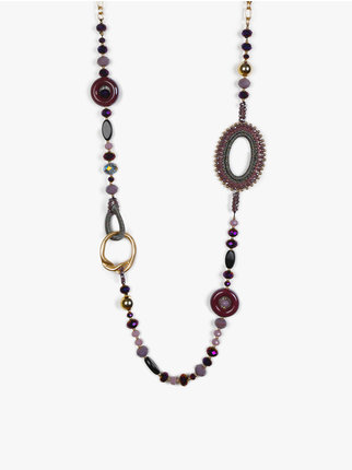 Long necklace for women with beads