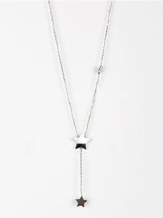 Long necklace with star pendants