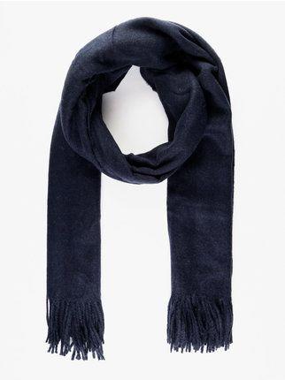 Long oversize scarf with fringes