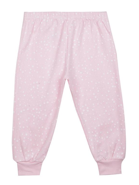 Long pajamas for baby girl in cotton