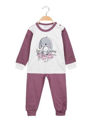 Long pajamas for baby girl with buttons