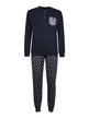 Long pajamas for men in cotton with prints