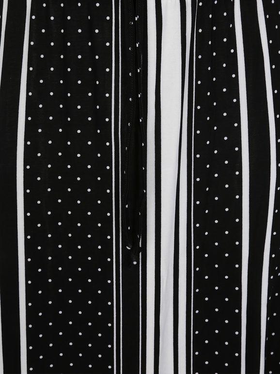 Long patterned summer skirt