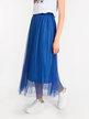 Long skirt in pleated tulle