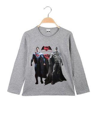 Long sleeve baby t-shirt with superheroes